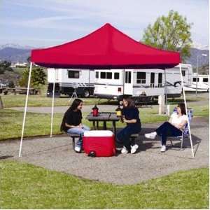  10 x 10 Complete Instant Sport Canopy Color Red