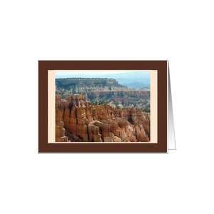  View at Bryce Canyon National Park   Vacation Encouragement Card Card