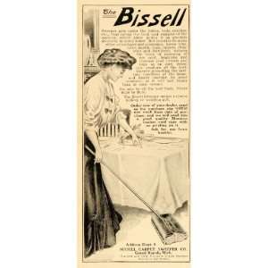  1908 Vintage Ad Bissell Carpet Sweeper Cleaning House 