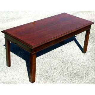 42 Mid Century Modern Hickory Wood Coffee Table  