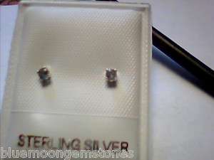 ALEXANDRITE 100% NATURAL COLOR CHANGE 2MM STUDS SS  