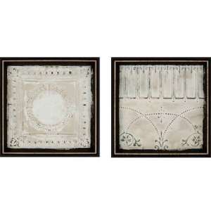 Ceiling Tiles 22x22 Framed Wall Art (Set of 2) by Paragon