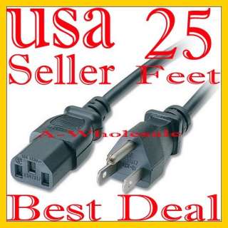   Trapezoid Computer Power Cord Universal PC Cable Standard Wire 357