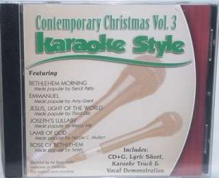 Contemporary Christmas V3 Christian Karaoke NEW CD+G  