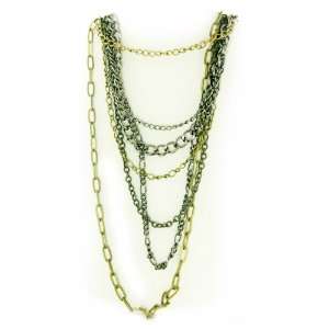  Fashion Necklace with Mixed Design Chains Jewelry