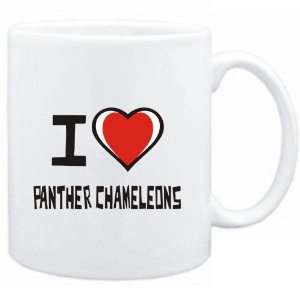  Mug White I love Panther Chameleons  Animals