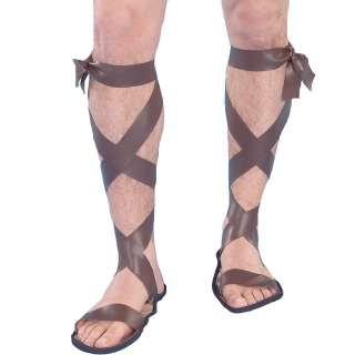   Mens Roman Egyptian Caesar Sandals Gladiator Costume Accessory  