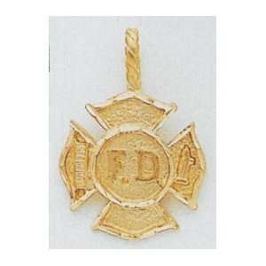  Fire dept. badge charm   M1459 Jewelry