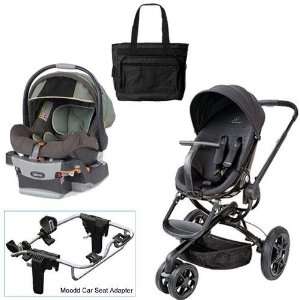   Moodd Travel System with Chicco Adventure Car Seat Diaper Bag Baby