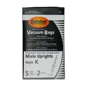  125 Miele Upright Style U Vacuum Bags + Filters with 