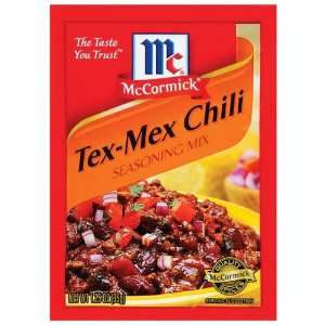 Chili Seasoning Mix Tex   Mex   12 Pack  Grocery & Gourmet 