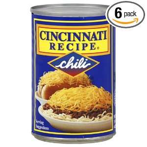 Cincinnati Recipe Chili with Meat, 15 Ounce (Pack of 6)  