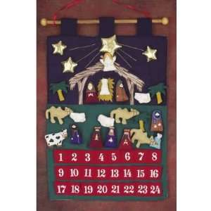  Christmas Advent Nativity Wall Calendar New With Box 