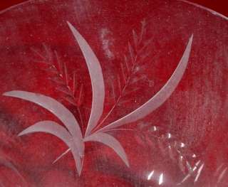 FOSTORIA crystal WHEAT pattern WATER Goblet Glass  