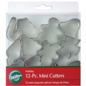  Mini Metal Cookie Cutters 12/Pkg Holiday Arts, Crafts 