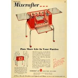  1947 Ad Chromcraft Furniture Party Furnishing American 