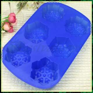   Chocolate Jelly Mold Muffin Cupcake Pan Maker Tray Snowflakes  