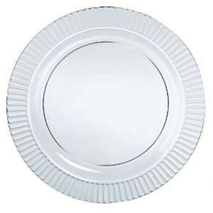   By Amscan Clear Premium Plastic Banquet Dinner Plates 
