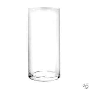 22 Glass Cylinder Vase 7 1/2 Flower Wedding Candle New  