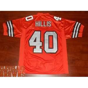 Cleveland Browns Jersey #40 Peyton Hillis Authentic Football Orange 