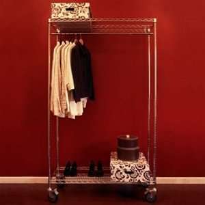  Wire shelving mobile closet with 18d x48w shelves 