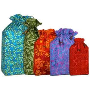  Wrapsacks   Starter Wrapsacks Pack   5 Fabric Gift Bags in 