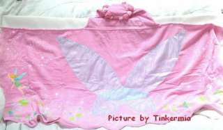 RETIRED TINKER BELL TINK PINK HOODED TOWEL TINKERBELL  