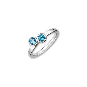  dbl blue topaz ring size 5 blue topaz december s birthstone 