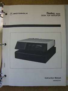 Motorola Radius R200 Desk Top Repeater Inst Manual #205  