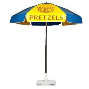  Hot Soft Pretzels Concession Vendor Cart Umbrella With 