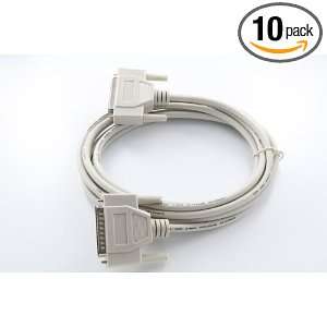  10 Foot 25 pin DB25 DB 25 Serial Cable Adapter Convert M/F 