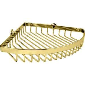   Concinnity Polished Brass Shower Corner Basket Caddy
