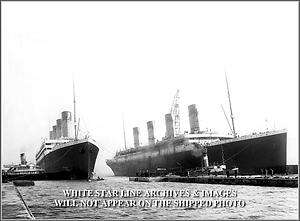   Print   Premium RMS Titanic & Olympic Swapping Docks, Belfast, 1912
