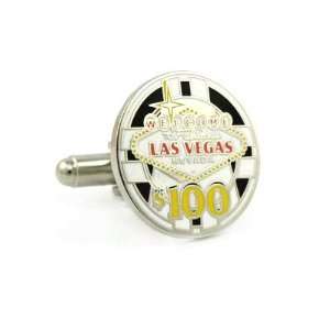  Vegas Poker Chip Cufflink Jewelry