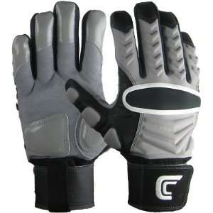 Cutters Adult Reinforcer Grey Lineman Gloves   Extra Large   Equipment 
