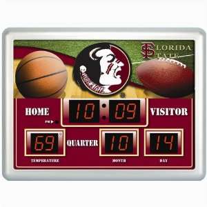   State Seminoles Scoreboard Clock Temp Time Date