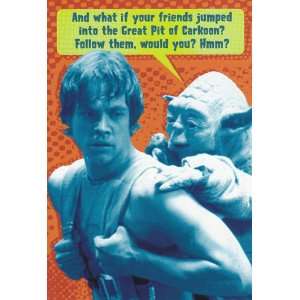 Greeting Card Fathers Day Star Wars And What If Your Friends Jumped 