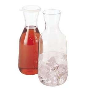 Cambro 1.5L Beverage Decanters with Lids, 12/PK, Clear 