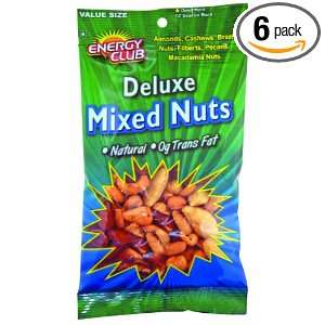 Energy Club Deluxe Mixed Nuts, 4.5 Ounce Packages (Pack of 6)  