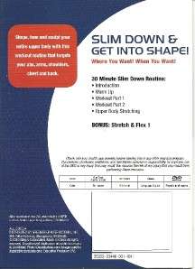30 Minute Upper Body & Waist Slim Down Workout DVD New  