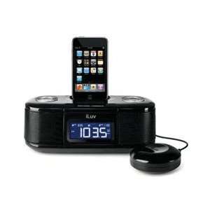  Iluv Desktop Dual Alarm Clock With Ipod Dock&Bed Shaker 