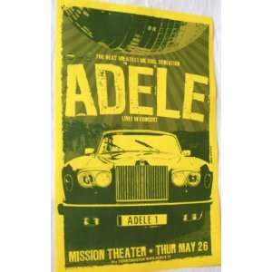 Adele Poster   Concert Flyer 19 Tour