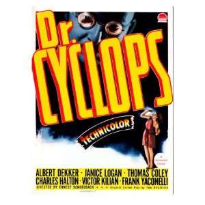  Dr. Cyclops, Albert Dekker, Janice Logan, Movie Poster 