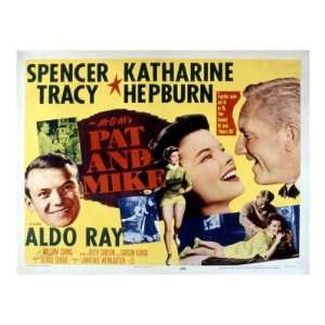 Pat and Mike, Aldo Ray, Katharine Hepburn, Spencer Tracy, 1952 Premium 