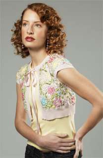 Nanette Lepore Sparkle Bouquet Shrug  