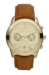 Michael Kors Chronograph Leather Strap Watch $195.00