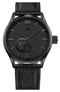 Tommy Hilfiger Automatic Leather Strap Watch  
