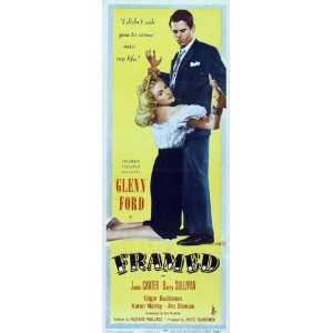   Insert B 14x36 Glenn Ford Janis Carter Barry Sullivan