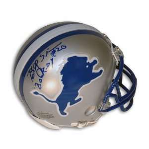  Autographed Billy Sims Detroit Lions Mini Helmet Inscribed 