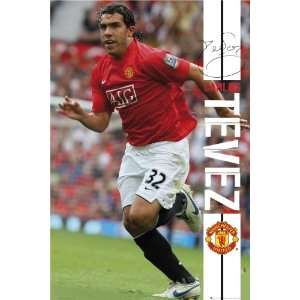    Manchester United   Carlos Tevez   35.7x23.8 inches